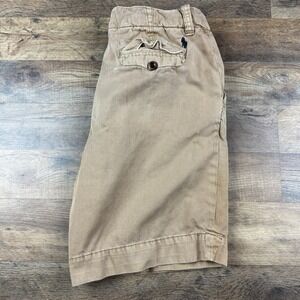 Polo Ralph Lauren Cargo Shorts 33 Beige‎ Distressed Combat Loose Baggy Y2K Stain